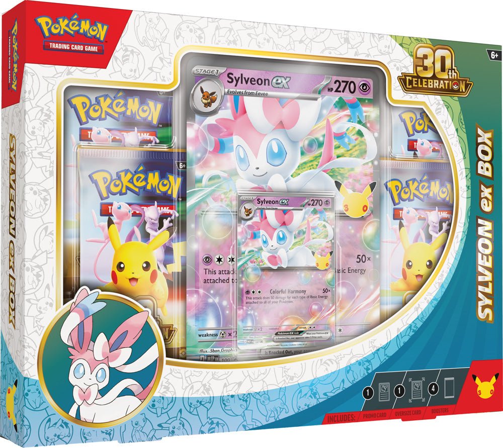 Pokemon-TCG-30th-Celebration-Pokemon-ex-Box-Sylveon-ex_EN-1 Pokemon - TCG - 30th Celebration Sylveon ex Box - Image 1